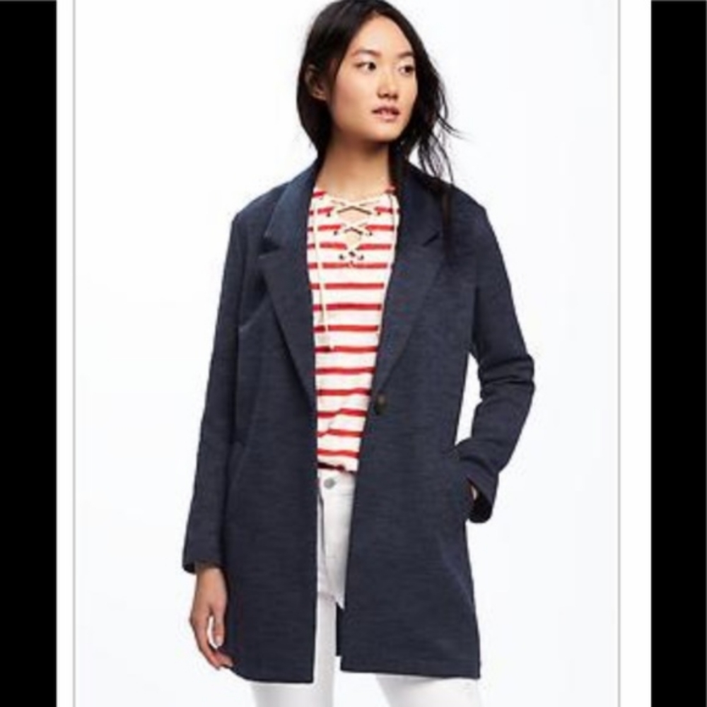 Old Navy Women's Dark Blue Jacket - Large